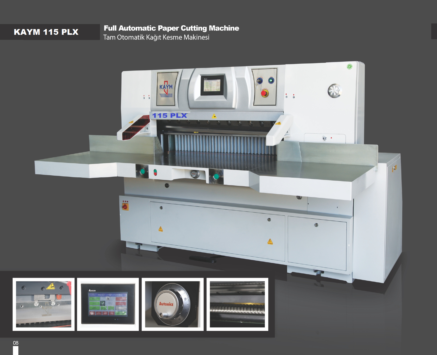 KAYM 115 PLX FULL OTOMATIC PAPER CUTTING MACHINE